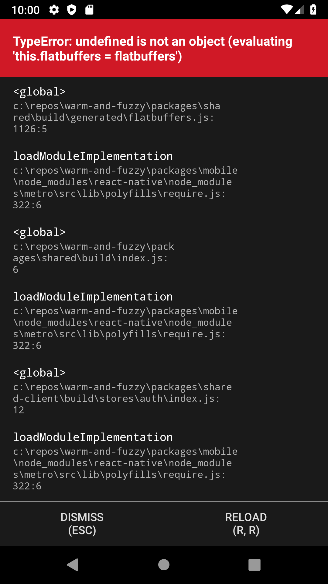 ReactNative shits the bed