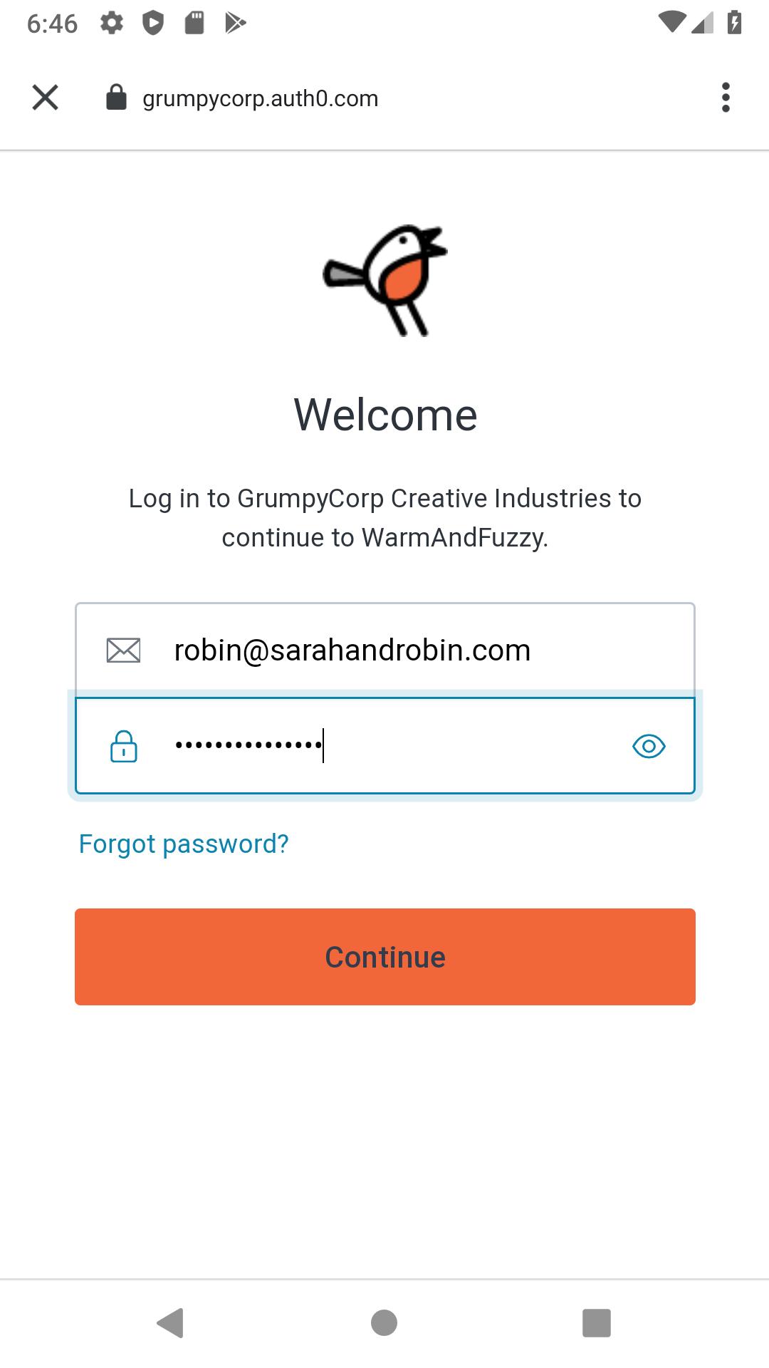 Logging in with Auth0
